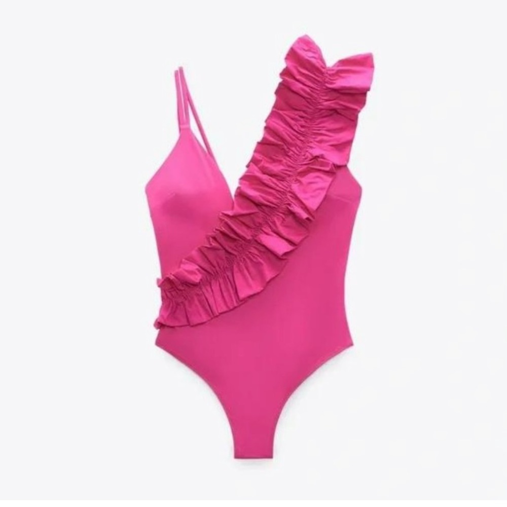 ZARA RUFFLE SWIMSUIT - Picture 3 of 4
